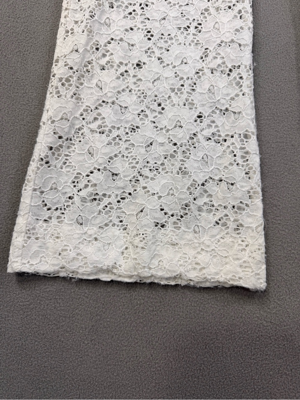 Vintage y2K Cache White Lace Flare Sheer Pants, Small - Picture 4 of 13